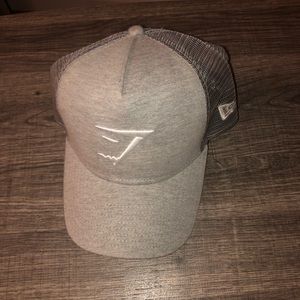 New era gym shark grey snap back no stains
